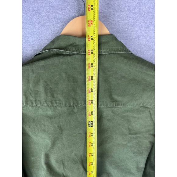Vintage 1969 US Army Jungle Jacket Medium Regular OG 107 Ripstop Combat Coat - Picture 7 of 8